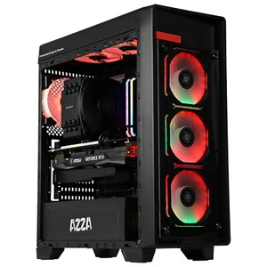 AZZA Obsidian 270 Gaming-Gehäuse ATX RGB LED Glasfenster MidiTower Fernbedienung - Bild 1 von 10