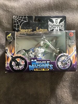 Muscle Machines Jesse James El Diablo Rigid Chopper  + El Diablo II (2 Pcs) 1:18 - Image 1 of 3