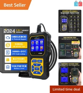 AT500 Car Diagnostic Scanner - Check Engine Code Reader & I/M Readiness Tool - Picture 1 of 8