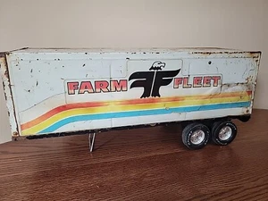 Nylint Farm & Fleet Vintage Pressed Metal Semi Metal Trailer Only 1970s - Picture 1 of 8