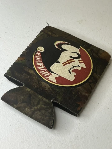Florida State Seminoles Koozie 12oz Can Camo Drink Cooler Foam Insulator Cover