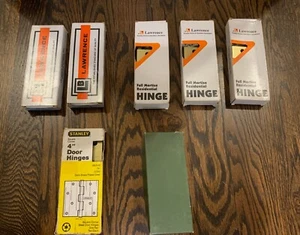 NOS LOT of Seven (7) Pairs - Door Hinges - Satin Brass Plated - Picture 1 of 4