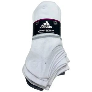 Adidas Women's Superlite No Show Socks 6 Pairs Size 5-10 - Picture 1 of 1
