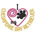 I "Heart" My Chesapeake Bay Retriever Long-Sleeved T-Shirt 1351-2 Size S - XXL