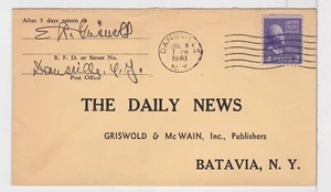 TurtlesTradingPost- New York - Dansville NY 1940 - Machine Cancel - Picture 1 of 1