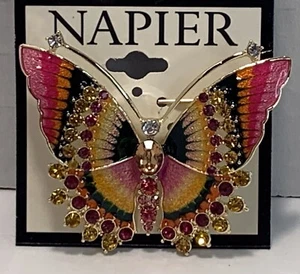 New Napier Butterfly Pin Brooch Good Condition  - Picture 1 of 4
