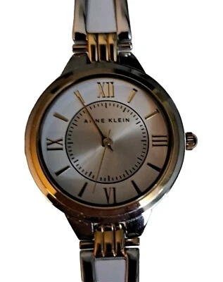Anne Klein Women's 7.5" Dual Tone Cuff Bracelet Watch AK/1441  New Battery - Image 1 of 4