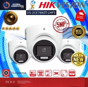 Hikvision 5MP Turmkamera DS-2CE76K0T-LMFS 3K Dual Light Audio 2,8 mm - Bild 1 von 6