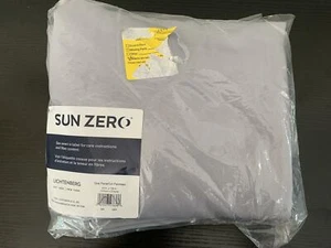 Sun Zero Sailor 108 Inch Grommet IndoorOutdoor Window Curtain Panel in Gray - Picture 1 of 3