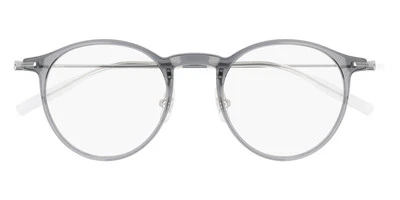 Montblanc MB0099O Anteojos Hombres Plata Redondos 48mm Nuevo 100% Auténtico Foto 1 de 4