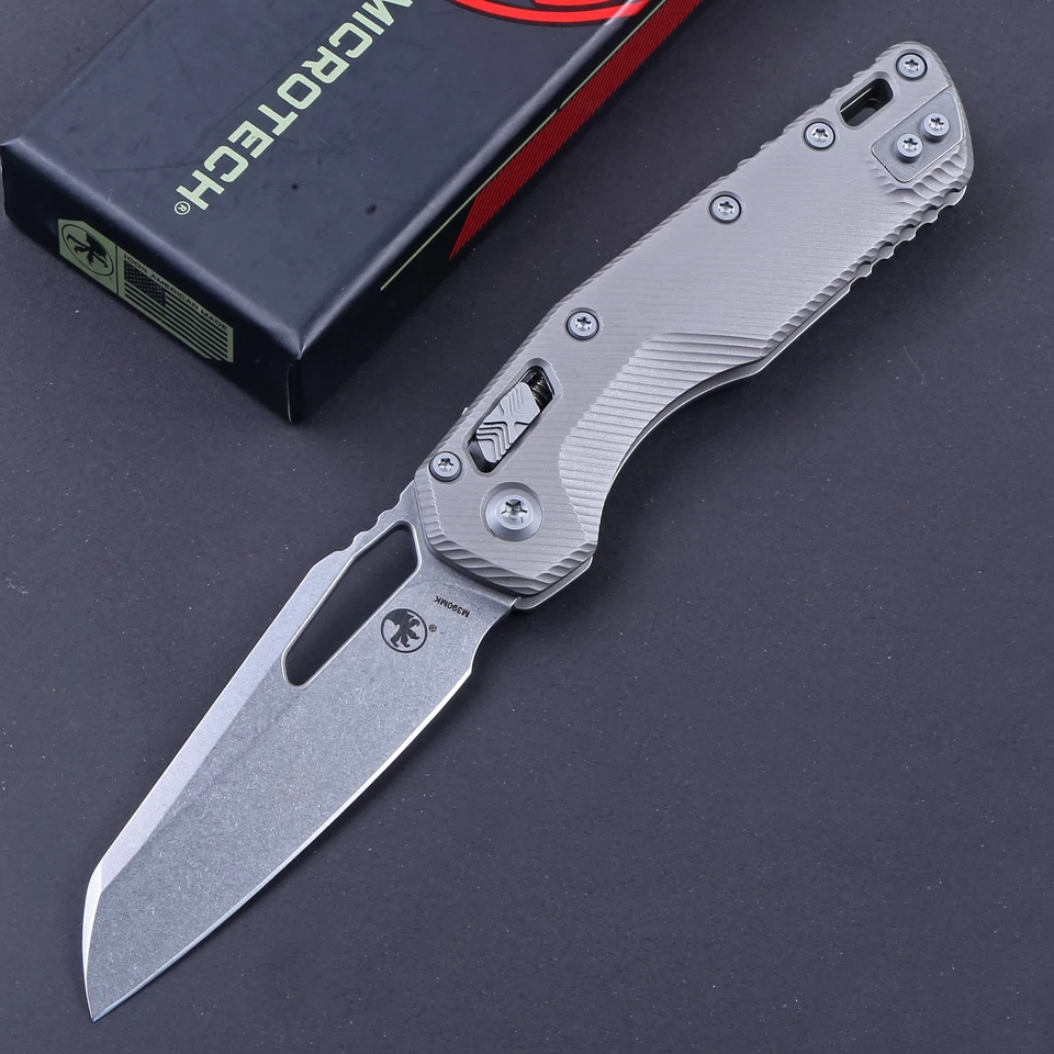 Navaja de bolsillo táctica de alta calidad con mango de titanio Msi Ram Lock para exteriores de gran tamaño Foto 1 de 4