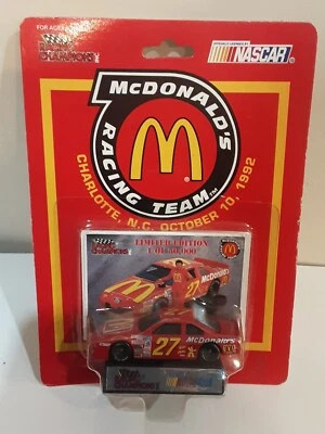 VINTAGE 1992 RACING CHAMPIONS NASCAR FORD THUNDERBIRD #27 MCDONALD'S - Image 1 of 2