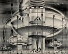 Fabryka podmorska [retro futuryzm] : Arthur Radebaugh : Archiwalny druk artystyczny