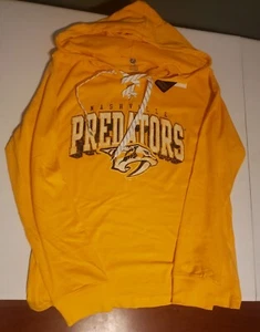 New NHL Nashville Predators Hoodie Men's MED Pullover Longsleeve Shirt 38-40 Med - Picture 1 of 7