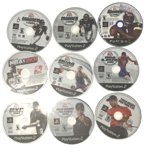 PS2 Sports Game Lot – NFL, NBA, MLB & Golf Discs Only, Tested - Picture 1 of 1