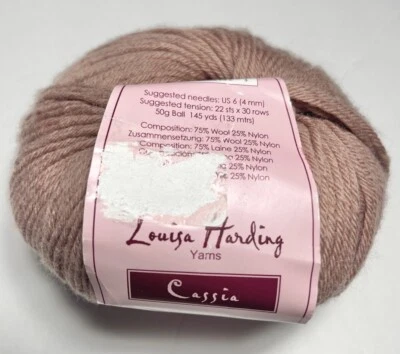 ПРЯЖА LOUISA HARDING -CASSIA 1 УПАКОВКА. COL 121.  Я комбинирую доставку, см. подробности - Изображение 1 из 4