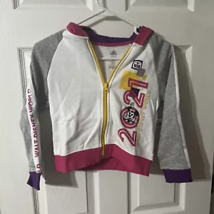 Sudadera con capucha Walt Disney World Park 2021 Minnie Mouse con cremallera niños mediana 7/8 7 8 nueva - Imagen 1 de 2