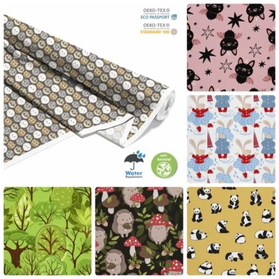 OXFORD Bedruckt Polyester Stoff Wasserdicht Meterware Outdoorstoff- Kinder 4 - Bild 1 von 4