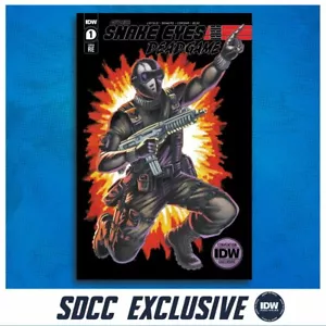 SDCC 2020 IDW Exclusivo: GI Joe - Snake Eyes: Deadgame #1 Variant Cover RE 500 - Imagen 1 de 3