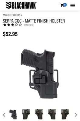 NUEVA funda para cinturón y paleta Blackhawk SERPA CQC L2 OWB BERETTA 92 96 M9 L PRECIO DE VENTA SUGERIDO POR EL FABRICANTE 53 USD Foto 1 de 4