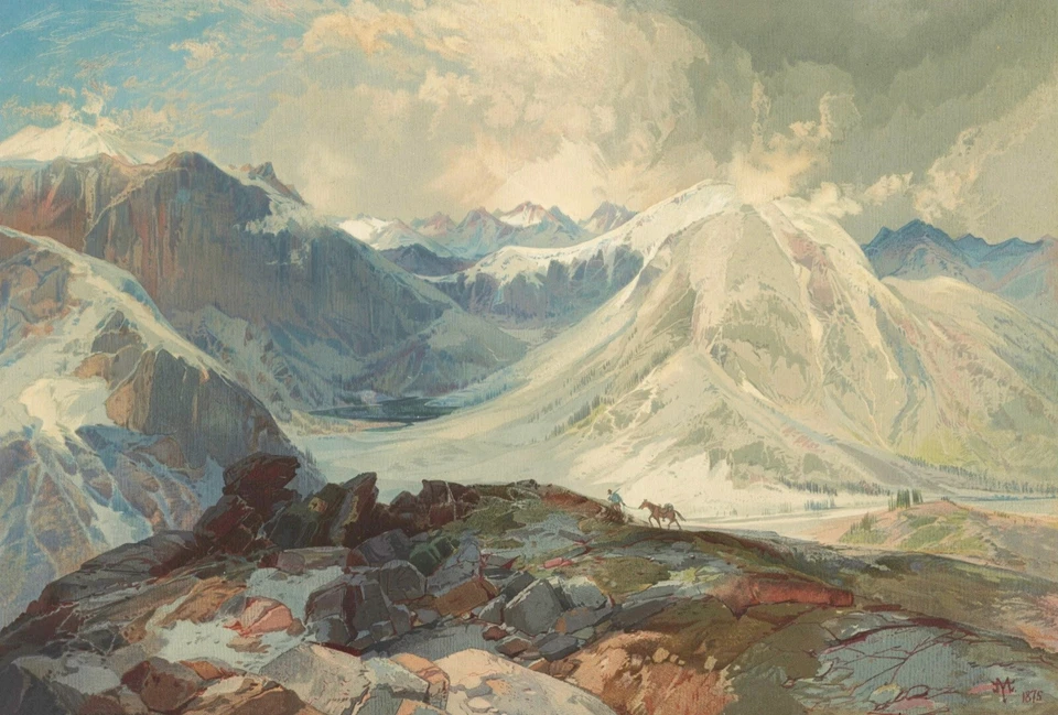 12901.Decor Poster.Room wall interior art design.Colorado Rocky Mountains - Image 1 of 1