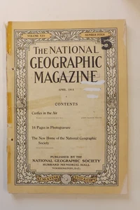 THE NATIONAL GEOGRAPHIC MAGAZINE APRIL 1914 CASTLES IN THE AIR GN3665 - Picture 1 of 3