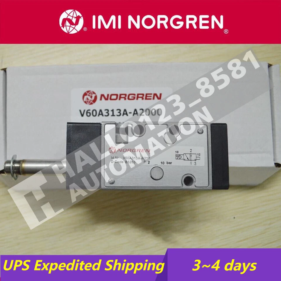 NEW V60A313A-A2000 solenoid valve UPS Shipping - Image 1 of 1