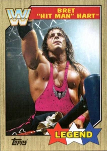 Tarjeta de lucha libre 2017 Topps WWE Heritage #71 Bret "Hit Man" Hart LGD - Imagen 1 de 2