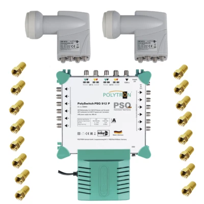 Polytron 9 - 12 SAT Multischalter 12 Teilnehmer, Quattro Lnb +16 F-Stecker - Bild 1 von 4