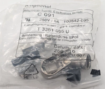 Amphenol C 091  Kabeldose 5Pol  T3361 005 U NEU OVP - Bild 1 von 4