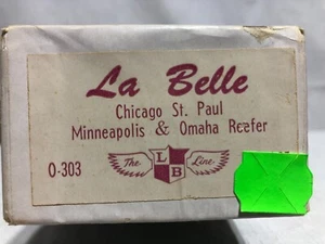 O scale BK O-303 La Belle Chicago, St Paul Minneapolis & Omaha Reefer Car - Picture 1 of 7