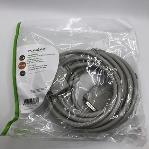 NEDIS Serial Cable 5m D-SUB 25-Pin Male to D-SUB 25-Pin Male CCGP52100IV50 - Picture 1 of 4