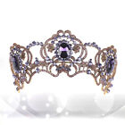 Purple Crystal Tiara Vintage Bridal Headband For Women And Girls