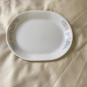 Corelle By Corning Apricot Grove Oval Serving Platter, 12 1/4” * 10” Made USA - Picture 1 of 8