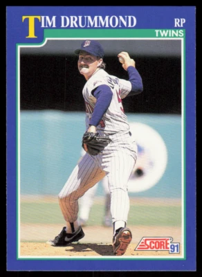 1991 Score 76 Tim Drummond Minnesota Twins - Image 1 of 2