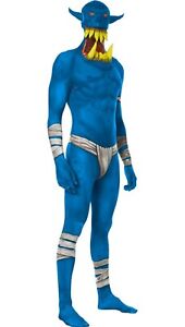 NEW MorphCostumes BLUE Orc Monster Morphsuit  Costume - MEDIUM - Fits up to 5'4"