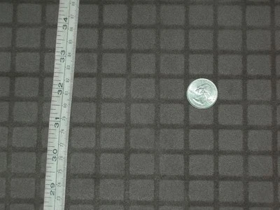 Tela de tapicería marrón imitación gamuza texturizada caja diseño cuadrado 61w x Por yarda Foto 1 de 4