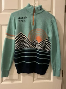 Dutch Bros Womens 1/4 Zip Pullover Sweater Size L - See Description - Picture 1 of 7