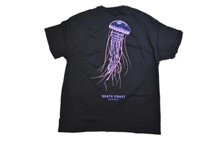 Death Coast Supply Company Mens Jellyfish Graphic Black Shirt New S-3XL - Picture 1 of 5