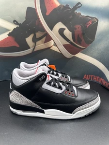 Size 10 - Air Jordan 3 Retro OG 2024 Black Cement - Picture 1 of 8