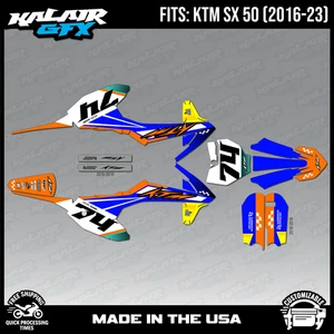 Graphics Kit for KTM 50SX SX50 50 SX (2016-2023) Prestige Series - Teal - Picture 1 of 4