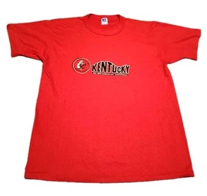 Vtg Russell Kentucky Red Bird Missionary Conference T Shirt Single Stitch USA L - Picture 1 of 12