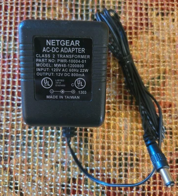 Genuine NETGEAR Class 2 Power Supply AC Adapter Output 12V 800mA - Image 1 of 4