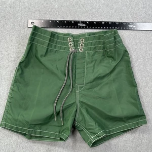 Birdwell Beach Britches Shorts Mens 26 Green Board Shorts Swim Trunks Surf USA - Picture 1 of 7