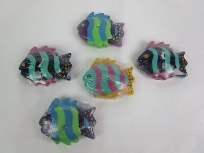 Juego de 5 velas flotantes coloridas para peces tropicales, decoración de playa de océano - NUEVO EN CAJA Foto 1 de 4