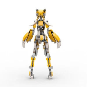MOC: Robot Girl Tiger Girl Mech Model with Movable Joints 314 Pieces DIY - Picture 1 of 8