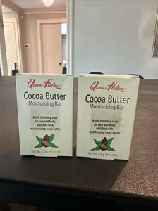 Lot of 2 Queen Helene Cocoa Butter Moisturizing Bar Soap 4.4 oz. NEW SEALED NOS - Picture 1 of 4