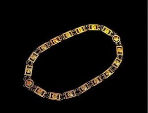 32. Grad Flügel nach unten Freimaurer Kette Halsband Schottischer Ritus OHNE RÜCKSEITE Juwel - Bild 1 von 1