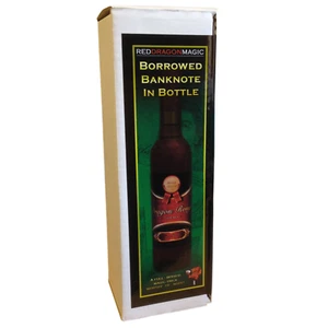 Borrowed Banknote in Sealed Bottle of Wine! - Superb Professional Magic Trick - Picture 1 of 1