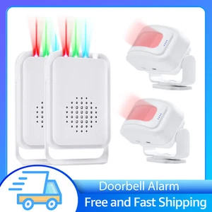 2PK Smart PIR Infrared Motion Sensor Welcome Door Bell For Home/Shop Gate Entry - Imagen 1 de 15